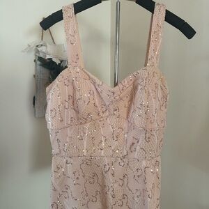 Beautiful Large sequined tank top